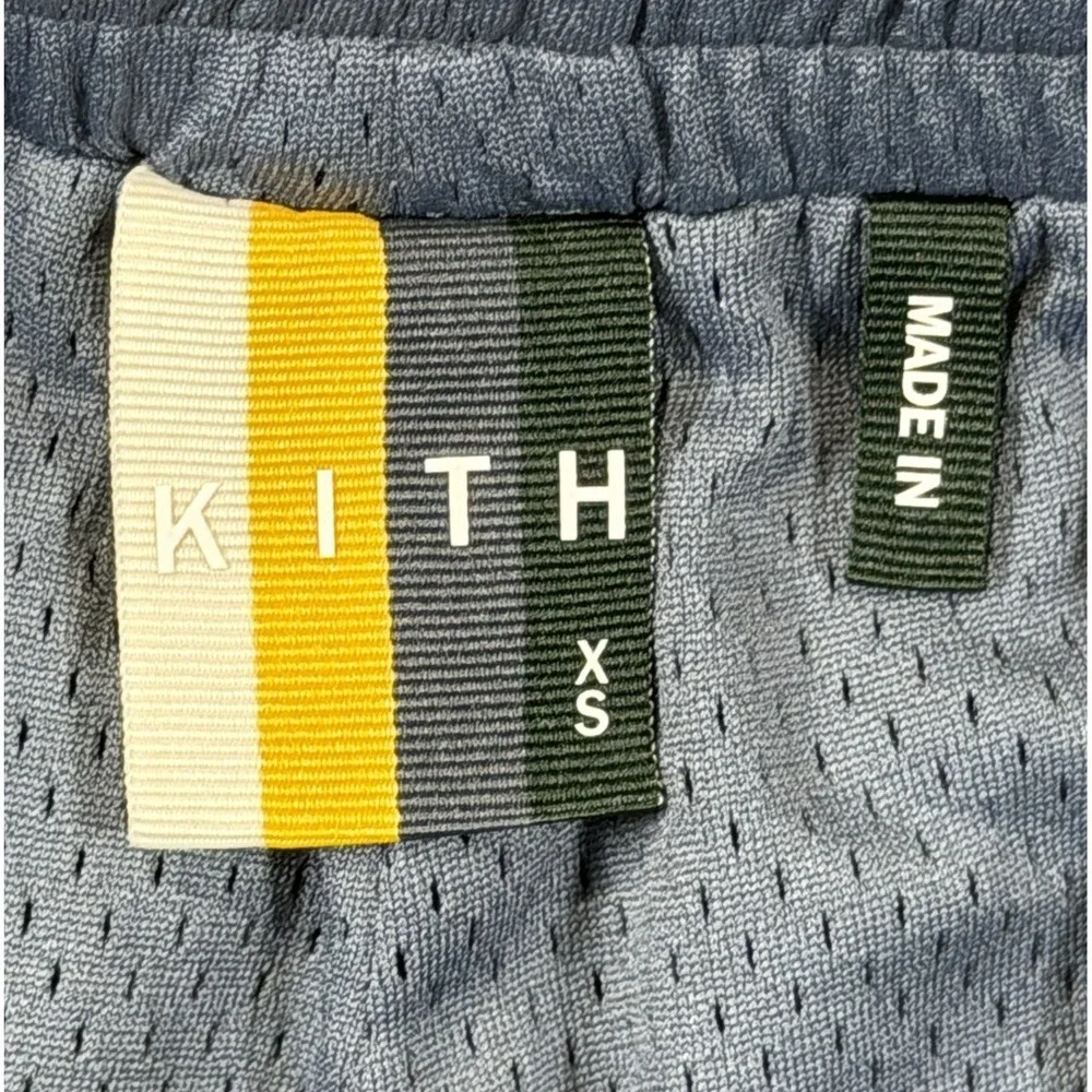Kith Jordan Collaboration Mesh Men's Athletic Shorts Battleship Grey Sz  X-Small